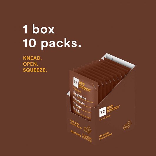 RX Nut Butter Chocolate Peanut Butter 10 Pack