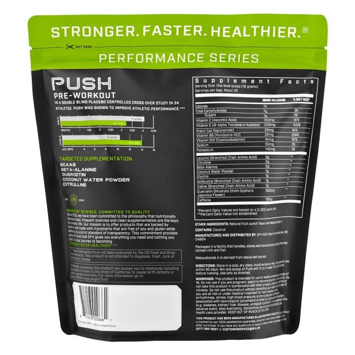 SFH Push Fruit Punch back